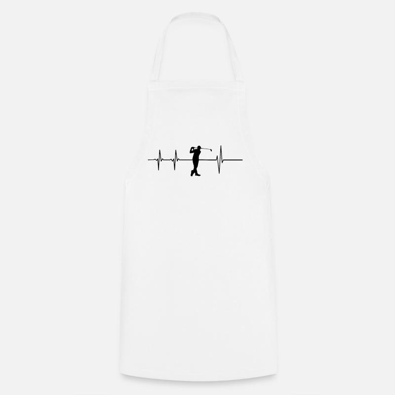 Golf on Beat - Cooking Apron - white