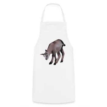 Young chamois - Cooking Apron - white - Front - AI Model Male 185 dark (185cm)