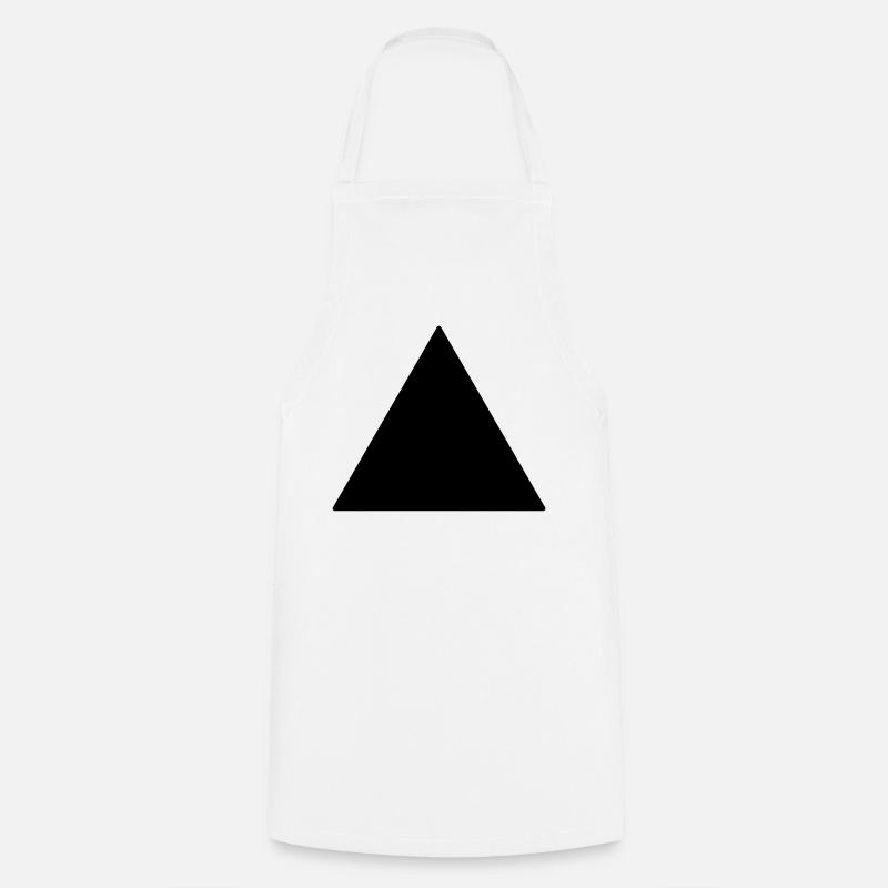 Symbol triangle equilateral black - Cooking Apron - white