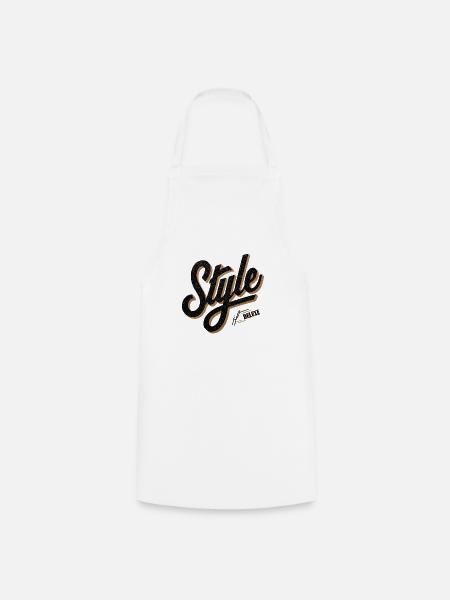 Retro Style Deluxe Schriftzug - Kochschürze - Weiß