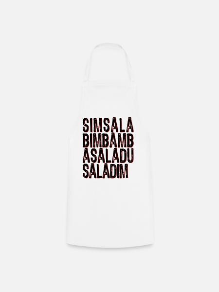Simsalabimbambasaladusaladim - Kochschürze - Weiß