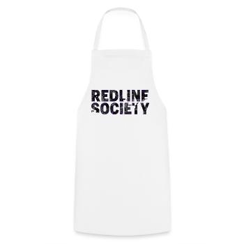 Redline Society Tuning Camo Purple Graffiti Design - Tablier de cuisine - blanc - Devant - AI Model Male 185 dark (185cm)