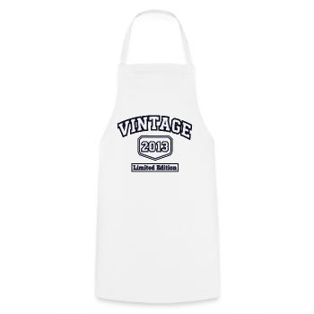 Édition limitée Vintage 2013 College Style - Tablier de cuisine - blanc - Devant - AI Model Male 185 dark (185cm)