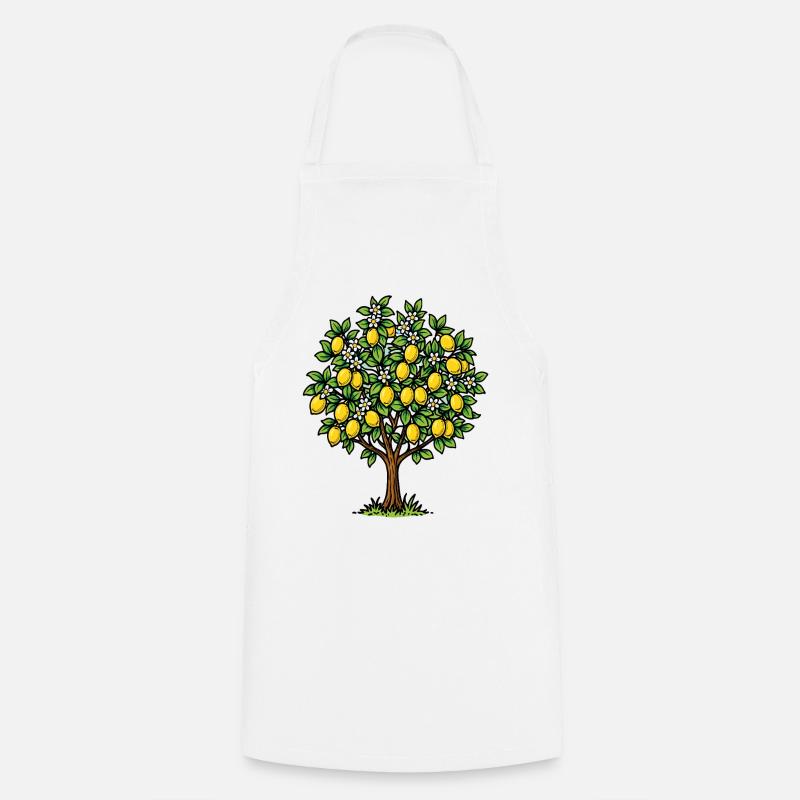 Vintage lemon tree - Cooking Apron - white