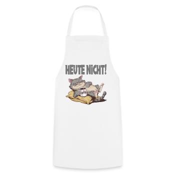  Heute Nicht Müde Katze Mit Kaffee Für - Kochschürze - Weiß - Vorne - AI Model Male 185 dark (185cm)
