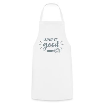 Whip It Good Drôle Baking Citation Retro Design - Tablier de cuisine - blanc - Devant - AI Model Male 185 dark (185cm)