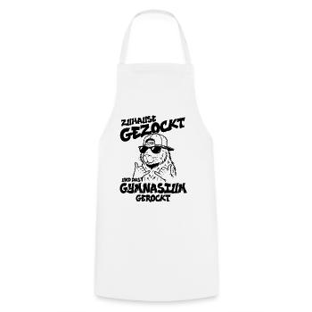 Zuhause gezockt Gymnasium gerockt Capybara Abitur - Kochschürze - Weiß - Vorne - AI Model Male 185 dark (185cm)