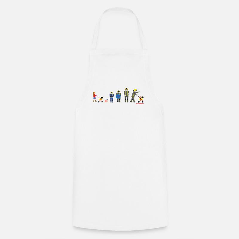 From pram to firefighter - Cooking Apron - white