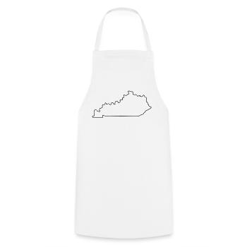 Kentucky map - Cooking Apron - white - Front - AI Model Male 185 dark (185cm)