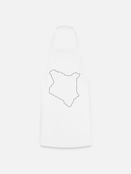 Kartenübersicht Kenia - Kochschürze - Weiß