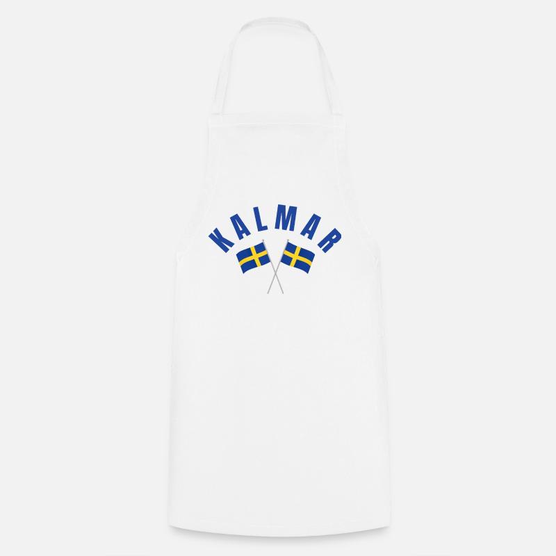 Kalmar Swedish Flags - Cooking Apron - white