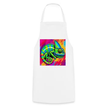 chameleon - Cooking Apron - white - Front - AI Model Male 185 dark (185cm)
