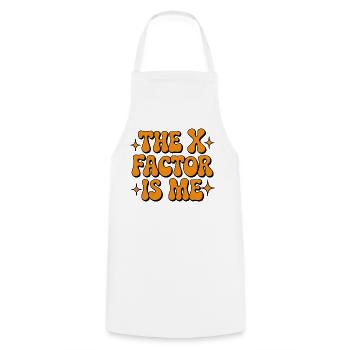 Der X-Faktor bin ich | Mathelehrer Algebra - Cooking Apron - white - Front - AI Model Male 185 dark (185cm)