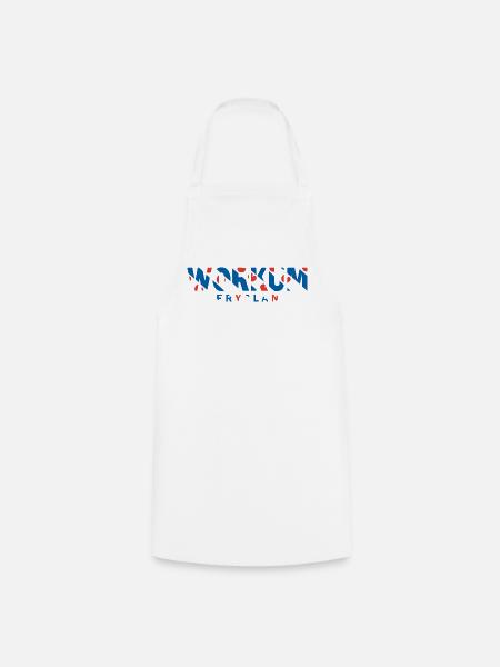 Workum Friesland Fryslan Flagge Shirt, Hoodie, Bag - Kochschürze - Weiß