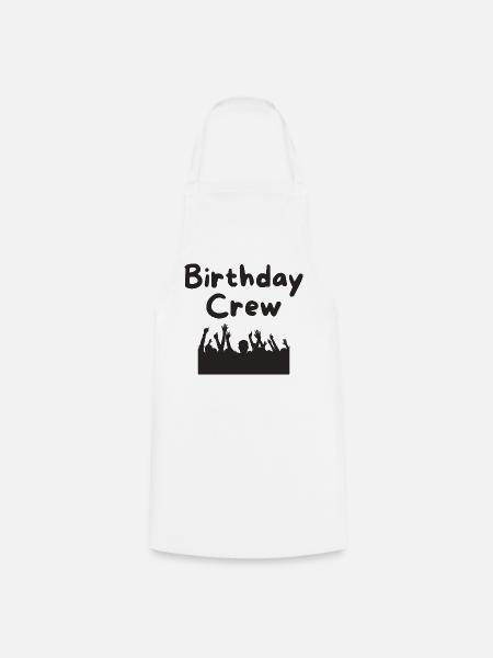 Birthday Crew - Kochschürze - Weiß
