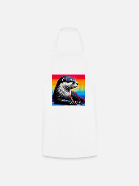 Otter - Kochschürze - Weiß