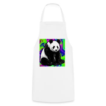 panda - Tablier de cuisine - blanc - Devant - AI Model Male 185 dark (185cm)