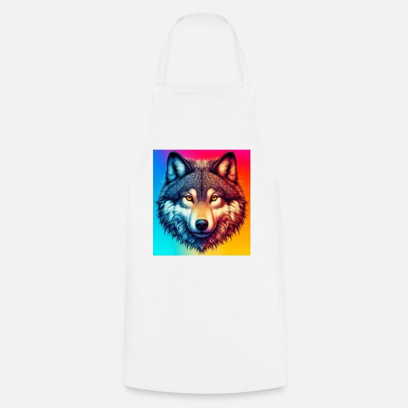 Wolf - Cooking Apron - white