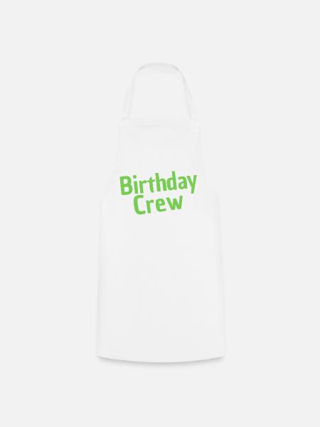 Birthday Crew - Kochschürze - Weiß