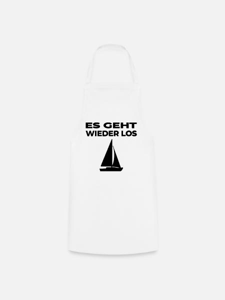 Segeln - Kochschürze - Weiß
