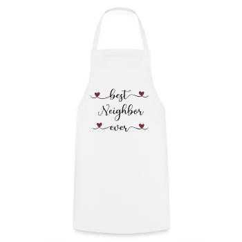 best neighbor - Cooking Apron - white - Front - AI Model Male 185 dark (185cm)