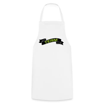Team - Cooking Apron - white - Front - AI Model Male 185 dark (185cm)
