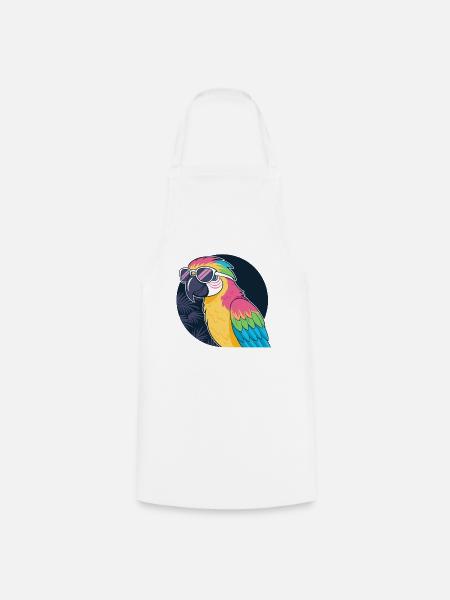 Regenbogenpawitz-Sonnenbrille - Kochschürze - Weiß