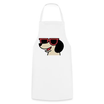 Cooler Dackel Brille Chef - Cooking Apron - white - Front - AI Model Male 185 dark (185cm)