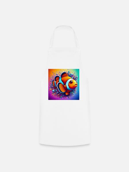 Clownfisch - Kochschürze - Weiß