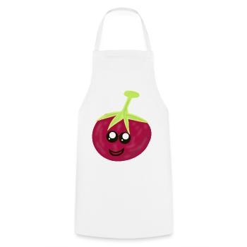 Tomatoes Tomatoes Vegetables Kawaii Hobby Gardener - Cooking Apron - white - Front - AI Model Male 185 dark (185cm)