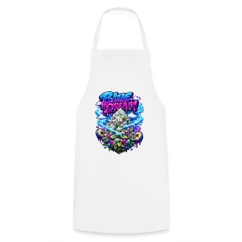 Graffiti Blue Dream Berry Grav Art - Tablier de cuisine - blanc - Devant - AI Model Male 185 dark (185cm)