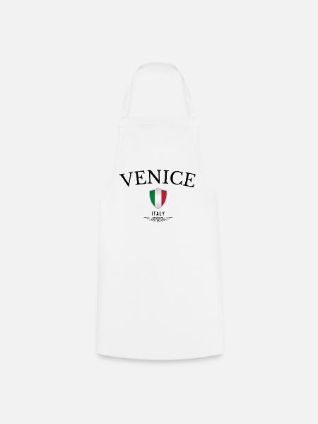 Souvenir Venedig, elegantes Design Venedig - Kochschürze - Weiß