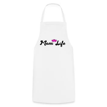 mom_life_heart - Cooking Apron - white - Front - AI Model Male 185 dark (185cm)