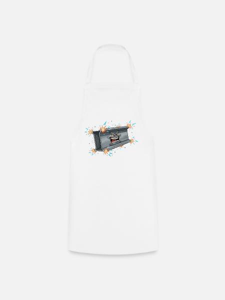 Dumpster Rage Streetwear - Kochschürze - Weiß