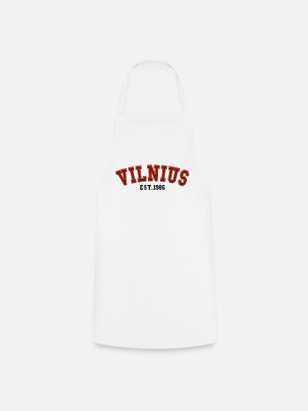 Vilnius gegründet 1986 - Kochschürze - Weiß