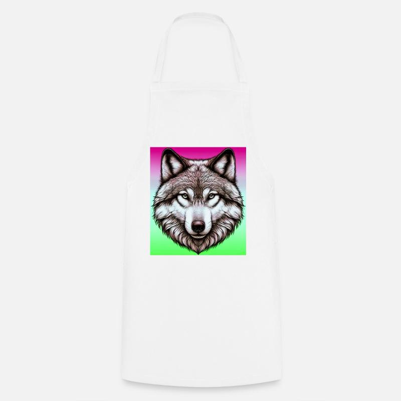 Wolf - Kochschürze - Weiß