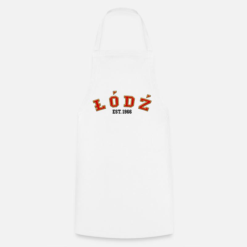 Łódź Est. 1966 - Cooking Apron - white