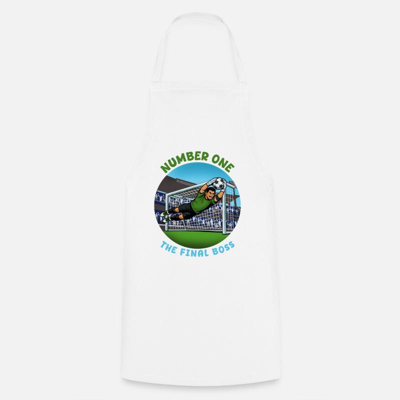 Nummber One Finalboss: Torwart - Tablier de cuisine - blanc