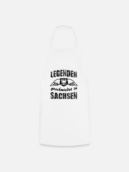 Legenden aus Sachsen - Kochschürze - Weiß