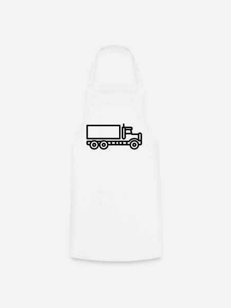 Lkw - Kochschürze - Weiß