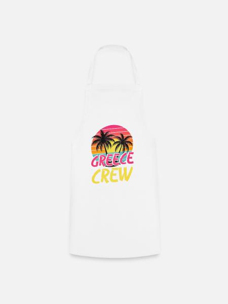 Greece Crew - Kochschürze - Weiß