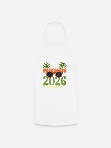 Mykonos 2026 - Kochschürze - Weiß