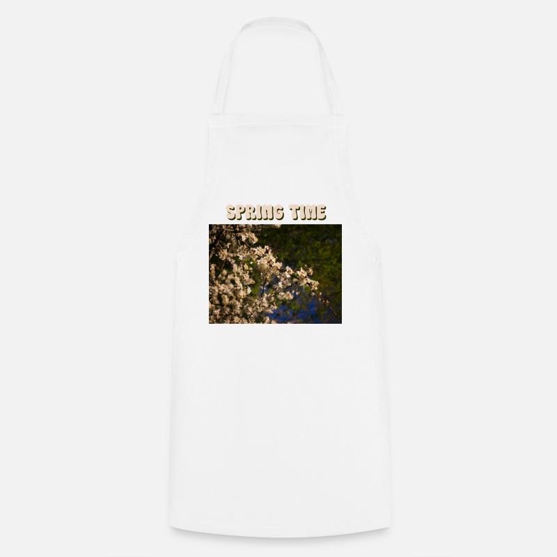 Printemps - Tablier de cuisine - blanc