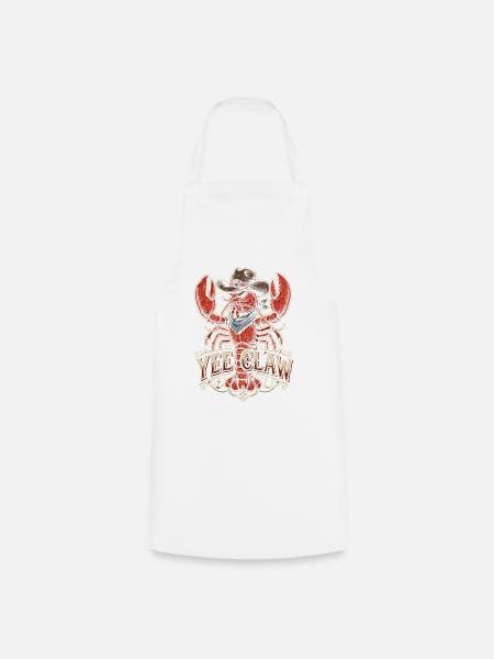 Cowboy-Lobster Yee Claw - Kochschürze - Weiß