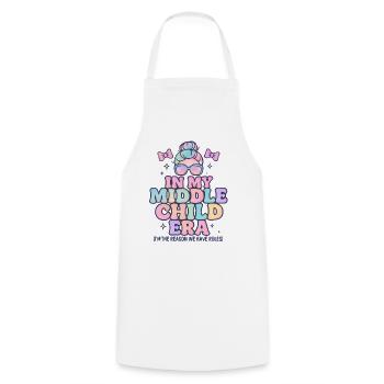 Daughter Family Humor In My Middle Child Era - Cooking Apron - white - Front - AI Model Male 185 dark (185cm)