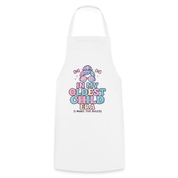 Daughter Family Humor In My Oldest Child Era - Cooking Apron - white - Front - AI Model Male 185 dark (185cm)