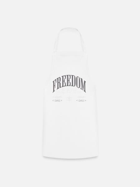 Freiheit Emblem Druckdesign - Kochschürze - Weiß