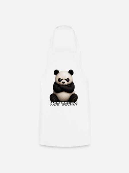 Panda Not Today Meme - Kochschürze - Weiß