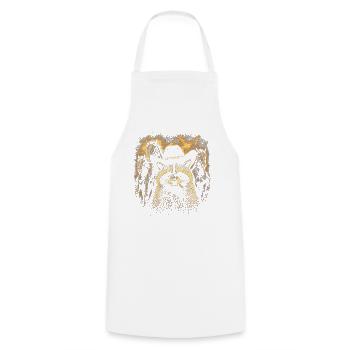 Raton laveur au chapeau western - Tablier de cuisine - blanc - Devant - AI Model Male 185 dark (185cm)
