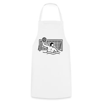 waterpolo - Tablier de cuisine - blanc - Devant - AI Model Male 185 dark (185cm)